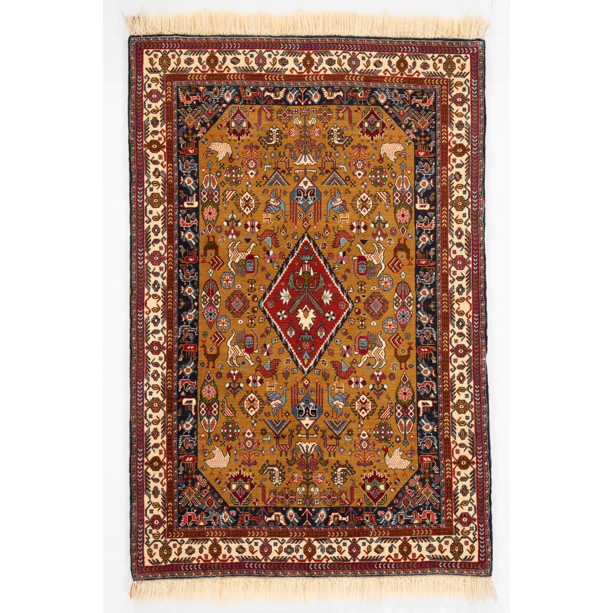 فرش دستباف  شیراز   60 رج قواره ذرع و چارک  