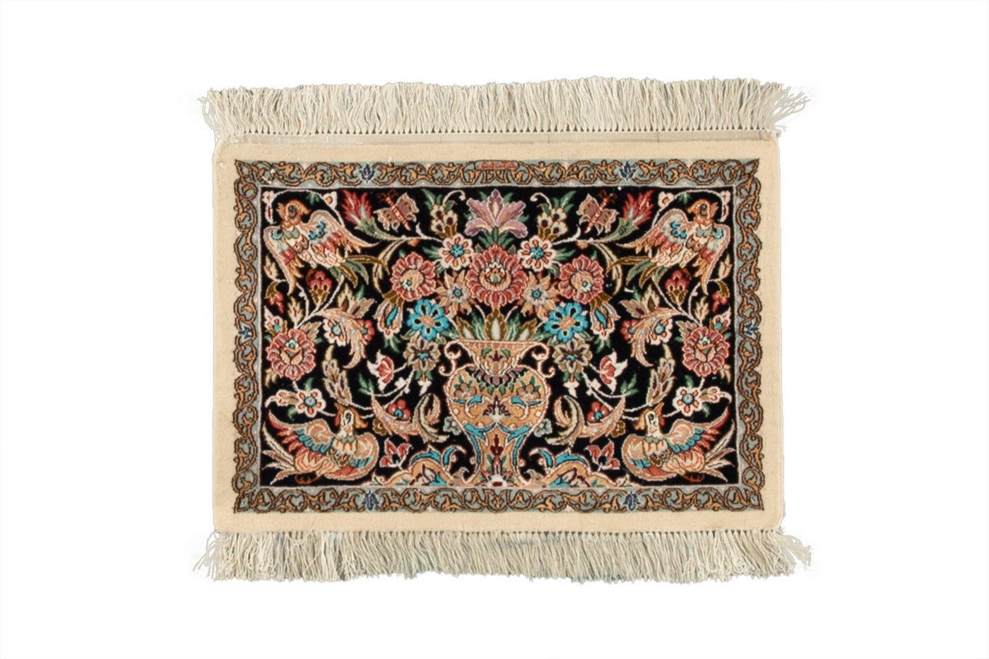 تابلو فرش  اصفهان   65 رج چله ابریشم    3885  